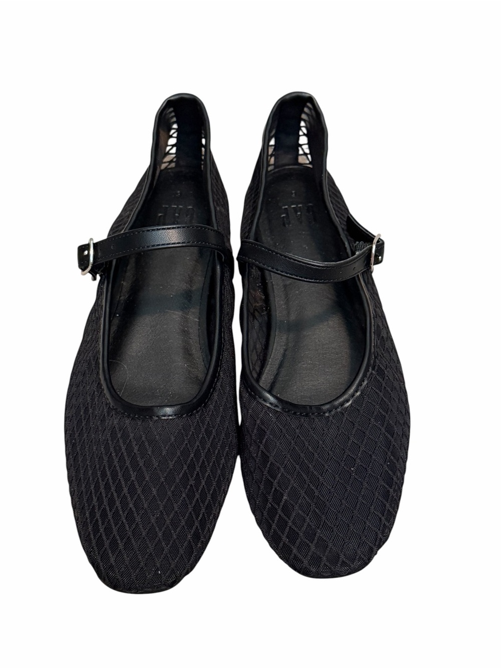 Gap Mesh Mary Jane Black Ballet Flat Size 6
